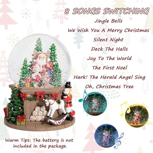 Christmas Snow Globe, Nativity Musical Color Change Lighted Tabletop for Christmas Decorations Home Décor Kids' Gift in Saudi Arabia