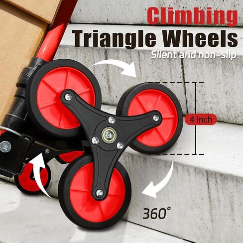 2024 New Upgrade Hand Truck Dolly Heavy Duty 660lbs Capacity,3 in 1 Folding Hand Truck with Telescoping Handles and Rubber Wheels,Portable Dolly Cart with Brakes and Bungee Cords for Moving in Saudi Arabia
