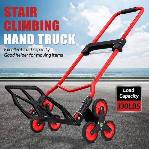 2024 New Upgrade Hand Truck Dolly Heavy Duty 660lbs Capacity,3 in 1 Folding Hand Truck with Telescoping Handles and Rubber Wheels,Portable Dolly Cart with Brakes and Bungee Cords for Moving in Saudi Arabia
