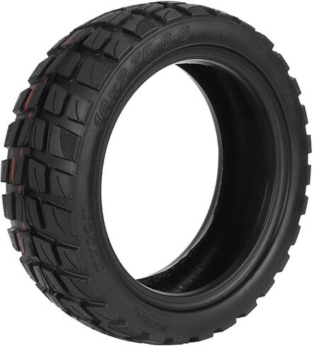إطار خارجي مطاطي للطرق الوعرة 10 × 2.75-6.5 مع أنبوب داخلي 10 بوصة لسباق الدراجات النارية 5 Dualtron 3 Hover-1 Alpha JOYOR S Hiboy Titan PRO سكوتر كهربائي مقاوم للانفجار ومقاوم للصدمات وقبضة فائقة in Saudi Arabia