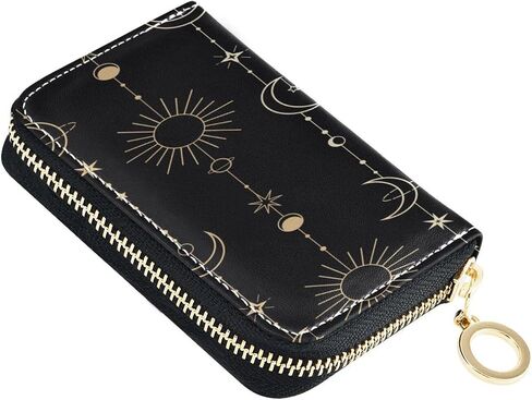 Leather Credit Card Holder Zipper Card Wallet Slim Organizer Case Business Card Case Shark Tooth Jaws for Woman Man in Saudi Arabia
