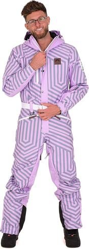 OOSC Fall Line Black & White Men's Ski Suit in Saudi Arabia