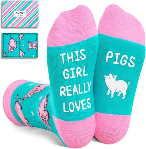 Zmart Cute Animal Socks for Girls; Turtle socks Rubber Duck Socks Foxes Socks Gifts For Kid in Saudi Arabia