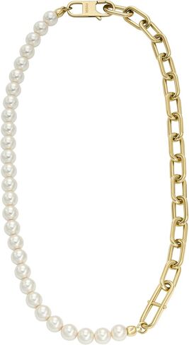 Fossil Women's Locket Collection Stainless Steel Pendant Necklace, Color: Gold (Model: JF04735710) in Saudi Arabia