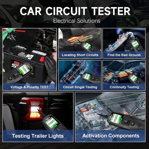 P150 Electrical Tester for 6-30V, Intelligent Testing/Voltage Testing/Injector Test/Resistance/Component Activation/Ground Detection in Kuwait