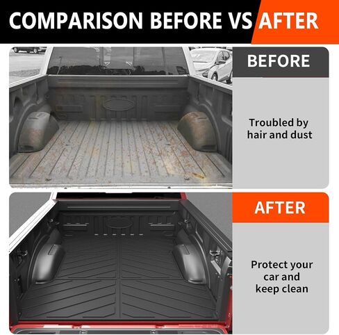 حصيرة الباب الخلفي powoq متوافقة مع 2021 2022 2023 2024 Ford F150 غطاء الباب الخلفي بطانة TPE بديلة لملحقات 2021 2022 2023 2024 Ford F150 (حصيرة الباب الخلفي) in Kuwait