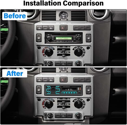SIXWIN Single Din Car Stereo with Bluetooth 5.0 Hands Free Calling Voice Control Car Stereo FM Radio Car Mp3 Player USB AUX Port Audio Recording Remote Control Car Audio System Car Stereo Receiver in Saudi Arabia