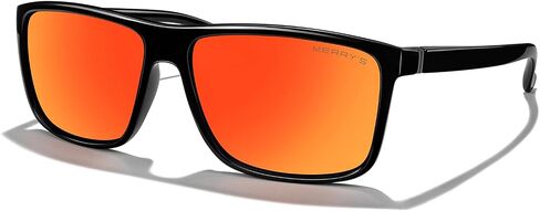 MERRY'S Rectangular Polarized Sports Sunglasses for Men Women Cycling Driving Fishing UV400 Protection S8225 in Kuwait