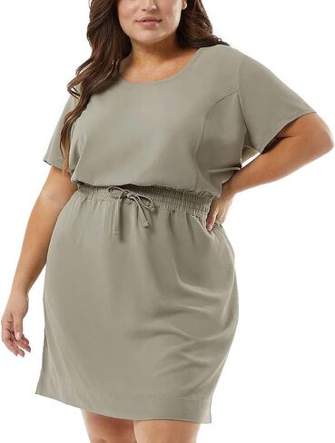 32 Degrees Ladies' Soft Twill Drawstring Dress (US Small, Pink) in Saudi Arabia
