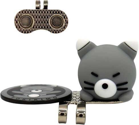 Golf Ball Marker Hat Clip – Fun 2-in-1 Magnetic Ball Marker with Cute Animal Designs - Bear, Duck, Fox, Rabbit – Perfect Golf Accessories, Great Golf Gifts for Women & Golfers, Fun Golf Gifts in Saudi Arabia