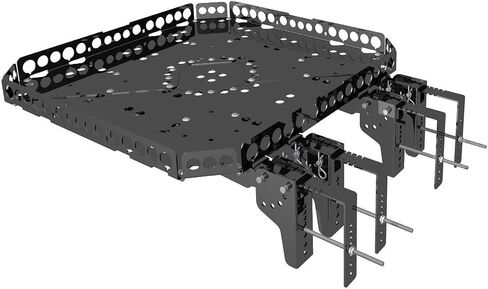 GennyGo RevX3 RV Bumper-Mounted Folding Adjustable Steel Cargo Supports for Box or Tray in Saudi Arabia