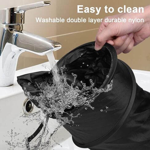 سلة مهملات السيارة، عبوتين من سلة مهملات السيارة الصغيرة القابلة للطي للمقعد الخلفي الأمامي، سلة قمامة السيارة المنبثقة، حقيبة قمامة السيارة المحمولة معلقة لملحقات شاحنة SUV RV الداخلية، وردي in Kuwait