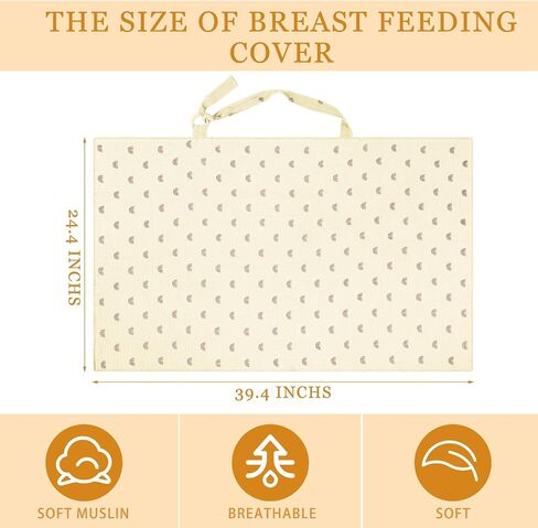 Treela 3 Pcs Muslin Cotton Breathable Nursing Cover Multi Use Car Seat Stroller Breastfeeding Cover for Breastfeeding Baby Shower Gifts Essentials(Fresh Color) in Saudi Arabia