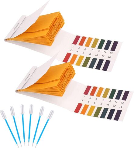 7 Pack pH Test Strips, 560 Strips pH.1-14 Universal pH Test Paper Litmus Test Paper pH Soap Making Testing Strip for Water Wine Saliva Urine Soil Testing Pet Food (Storage Case) in Saudi Arabia
