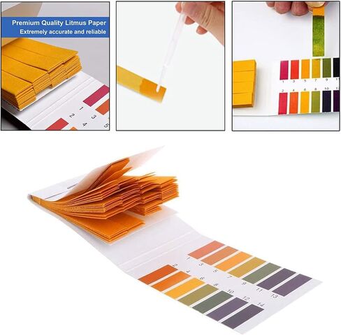 7 Pack pH Test Strips, 560 Strips pH.1-14 Universal pH Test Paper Litmus Test Paper pH Soap Making Testing Strip for Water Wine Saliva Urine Soil Testing Pet Food (Storage Case) in Saudi Arabia