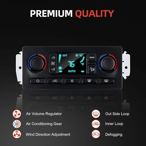 599-266 Heater A/C Climate Control Module Panel Compatible with Chevy Avalanche Silverado Suburban Tahoe GMC Sierra Yukon XL Truck 1999-2002 Cadillac Escalade 2002 HVAC air Control Switch in Saudi Arabia