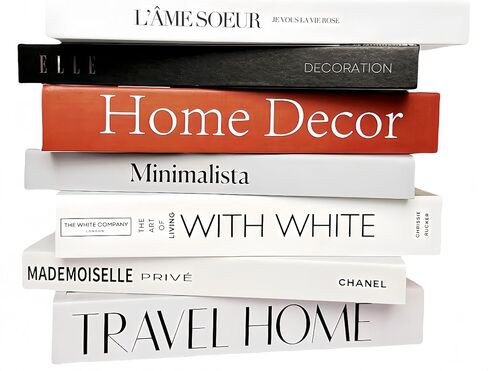 7 Pack Faux Books for Decoration: Ediactcyl Fake Book Stacks Display for Office Bar Coffee Table Rustic Farmhouse Bookshelf in Kuwait