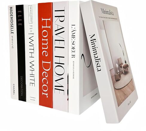 7 Pack Faux Books for Decoration: Ediactcyl Fake Book Stacks Display for Office Bar Coffee Table Rustic Farmhouse Bookshelf in Kuwait