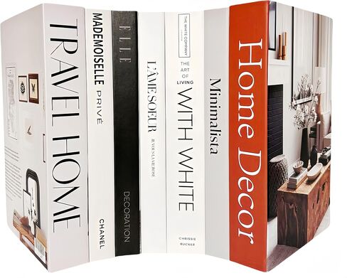 7 Pack Faux Books for Decoration: Ediactcyl Fake Book Stacks Display for Office Bar Coffee Table Rustic Farmhouse Bookshelf in Kuwait