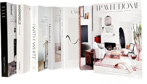 7 Pack Faux Books for Decoration: Ediactcyl Fake Book Stacks Display for Office Bar Coffee Table Rustic Farmhouse Bookshelf in Kuwait