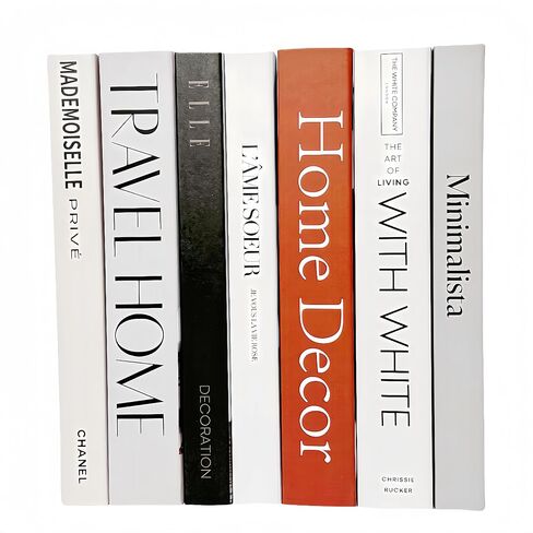 7 Pack Faux Books for Decoration: Ediactcyl Fake Book Stacks Display for Office Bar Coffee Table Rustic Farmhouse Bookshelf in Kuwait
