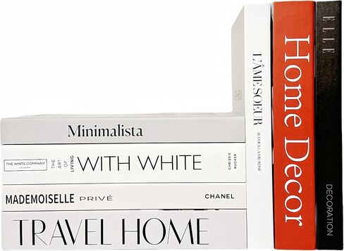 7 Pack Faux Books for Decoration: Ediactcyl Fake Book Stacks Display for Office Bar Coffee Table Rustic Farmhouse Bookshelf in Kuwait