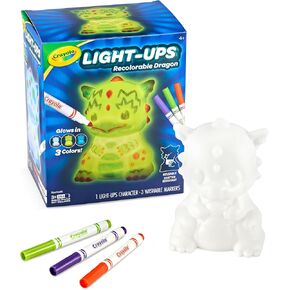 Crayola Light Ups Unicorn Figure, Recolorable Light Up Toy, Gift for Kids, 4, 5, 6, 7