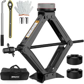 IMAYCC Car Jack Kit Scissor Jack for Car 1.5 Ton (3306 lbs) Tire Changing Kit Universal Car Emergency Kit with Lug Wrench Spare Tire Jack Tool Kit for Auto Car SUV MPV