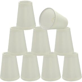 Aspen Creative 32659-5 Small Hardback Empire Shape Chandelier Set (5 Pack), Transitional Design in Redwood Clip ON LAMP Shade