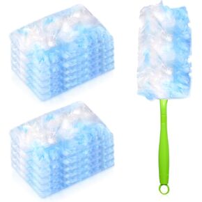 عبوات منفضة مع عبوات منفضة، 50 قطعة 180 عبوة منفضة شديدة التحمل، مجموعة منافض غبار متعددة الأسطح شديدة التحمل لتنظيف المطابخ وغرف النوم والحمامات والدراسات والسيارات (50، برتقالي) in Kuwait