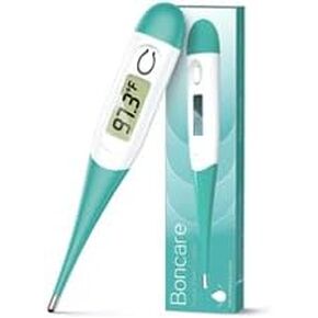 Thermometer for Adults, Digital Oral Thermometer for Fever, Basal Thermometer with 10 Seconds Fast Reading