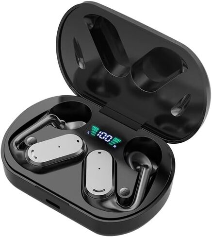 Open Ear Headphones, True Wireless 5.4 Bluetooth with LED Display, Dolby Sound 50 Hours Battery Life,8.0DT ENC Call Noise Cancelling, Switchable Modes. (Skin) in Saudi Arabia