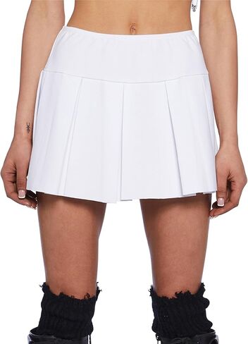 Dolls Kill Wicked Scholar Pleated Mini Skirt by Current Mood - Skit with A-Line Fit and Elasticized Waist in Saudi Arabia