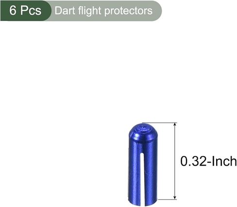 YOKIVE 6 Pcs Dart Flight Protectors, Indoor Outdoor Aluminum Alloy Dart Accessory Wing Savers | Home, Club, Steel and Plastic Flights (Purple) in Saudi Arabia