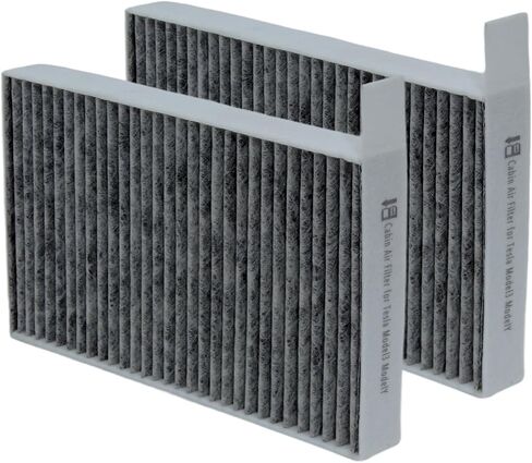 HEPA Cabin Air Filter for Tesla Model 3 & Model Y (2016-2024) with Activated Carbon, Meltblown Fabric, Honeycomb Design, Enhanced Filtration - 2 Pack Replacement in Saudi Arabia
