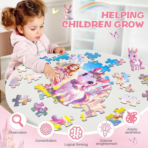 Underwater Ocean Floor Puzzle for Kids Ages 4-6, Shark Toys for Boys Girls, 70 Pieces Large Jigsaw Shark Puzzles for Kids Ages 3-8, Educational Ocean Animals Toys for Birthday Christmas in Kuwait