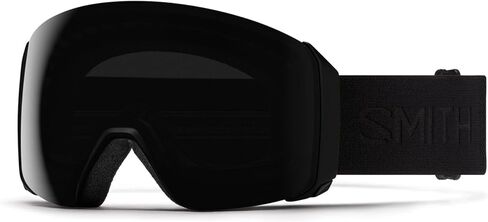 نظارات سميث 4D ماج XL للثلج - نظارات التزلج والتزحلق على الجليد للبالغين مع رؤية عين الطيور، وأداء مضاد للضباب وحماية 100% من الأشعة فوق البنفسجية - للرجال والنساء - أسود، مرآة كروما بوب زرقاء اللون in Saudi Arabia