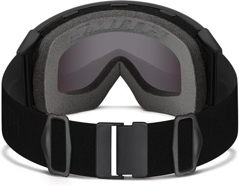 نظارات سميث 4D ماج XL للثلج - نظارات التزلج والتزحلق على الجليد للبالغين مع رؤية عين الطيور، وأداء مضاد للضباب وحماية 100% من الأشعة فوق البنفسجية - للرجال والنساء - أسود، مرآة كروما بوب زرقاء اللون in Saudi Arabia