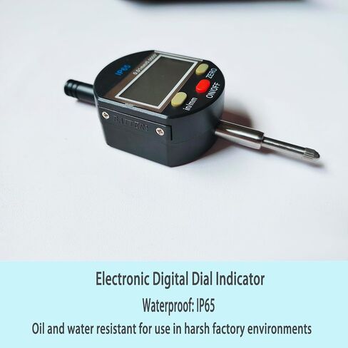 Measurement Indicator, Digital Dial Gauge 0-12.7 mm (0-0.5 in) for 3D Printers, CNC Machines, Workshops, CNC Machines, Table Saws and More(Percent 12mm) in Saudi Arabia