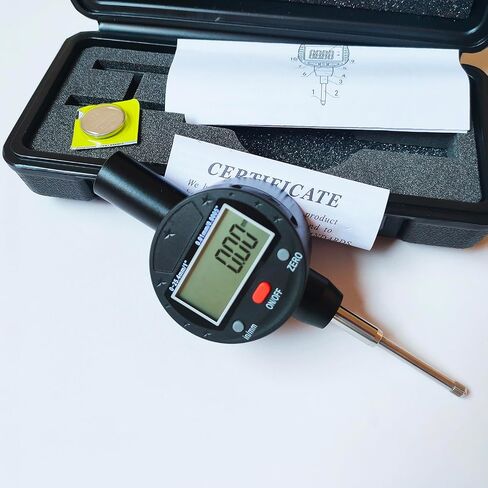 Measurement Indicator, Digital Dial Gauge 0-12.7 mm (0-0.5 in) for 3D Printers, CNC Machines, Workshops, CNC Machines, Table Saws and More(Percent 12mm) in Saudi Arabia