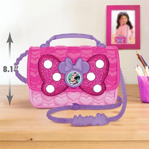 Disney Junior Minnie Mouse Bowfabulous Bag Set, 7-Piece Dress Up and Pretend Play Toy Purse, Kids Toys for Ages 3 Up by Just Play in Saudi Arabia