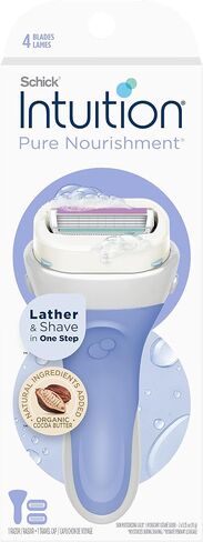 Schick Intuition Razors for Women Variety Pack with 1 Razor Handle & 4 Intuition Razor Blades Refill | Shaving Kit Women, Girls Shaving Kit Beginners, Razor Gift Set for Women, Razor Starter Kit in Saudi Arabia