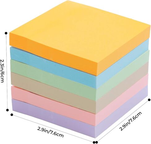 M&G 4 Pack 400 Sheet Sticky Notes, 3x3 inch Post its Neutral Colors Colors Self-Stick Note Pads Sticky Notes for Home School Offices 4 Pads 100 Sheets/Pad in Kuwait
