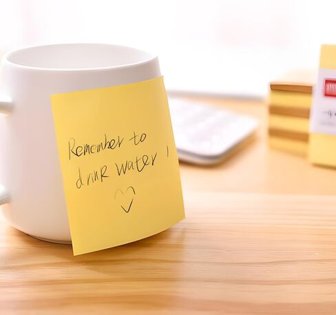 M&G 4 Pack 400 Sheet Sticky Notes, 3x3 inch Post its Neutral Colors Colors Self-Stick Note Pads Sticky Notes for Home School Offices 4 Pads 100 Sheets/Pad in Kuwait