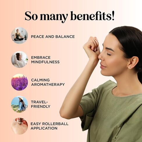 Uplift Essential Oil Roll On - Aromatherapy Essential Oil Roller with Lavender and Citrus Calming Essential Oils - Happy and Relaxing Essential Oil Blend with Orange Lemon & Grapefruit (2 Pack) in Saudi Arabia