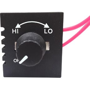 Speed Controller with On-Off Switch, 120 VAC 15 Amp Motor Variable Speed Controller for Ventilation Fans