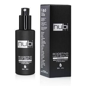 Nubi Boosting Hair Serum - Marula Oil Hair Serum with Vitamin E and Aloe Vera - Marula Hair Serum to Revive Dry, Dull Hair - 2 Fl. Oz. / 60 Ml. (2 Pack)