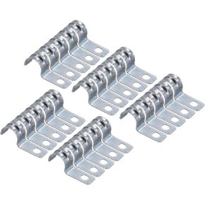 HARFINGTON 100pcs Conduit Clamp, EMT One-Hole Strap, U Tube Pipe Clamp, 6mm 1/4-Inch Pipe Dia, 5mm 3/16 Inch Hole Dia Rigid Pipe Strap, U Shaped Bracket For Tube Hose Wire Cord Fixing