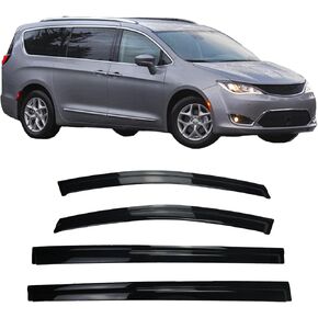 4PS Side Car Window Visor Rain Guards Vent Deflectors Fits for Jeep Cherokee 2014-2023 Rain Shields Window Visor Window Deflectors (Polycarbonate) in Kuwait