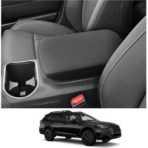 CDEFG for 2024 2025 Chevy Blazer EV Center Console Cover for 2024 2025 Chevrolet Blazer EV LT/RS Accessories Armrest Cover 2024 2025 Blazer EV Middle Console Pad Arm Rest Cushion (Black Leather)
